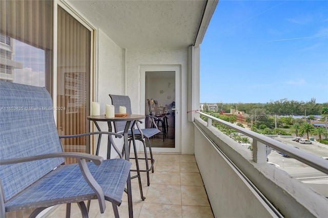 view of balcony