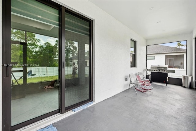 view of patio / terrace with area for grilling