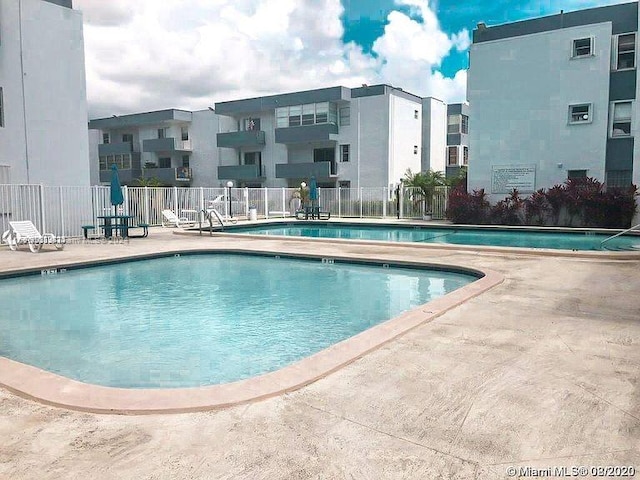 view of pool with a patio area