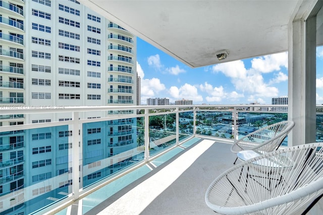 view of balcony