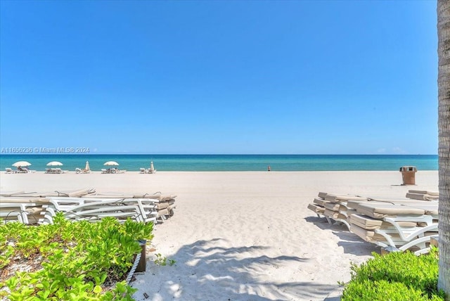 property view of water with a view of the beach