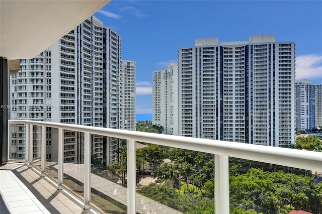 view of balcony