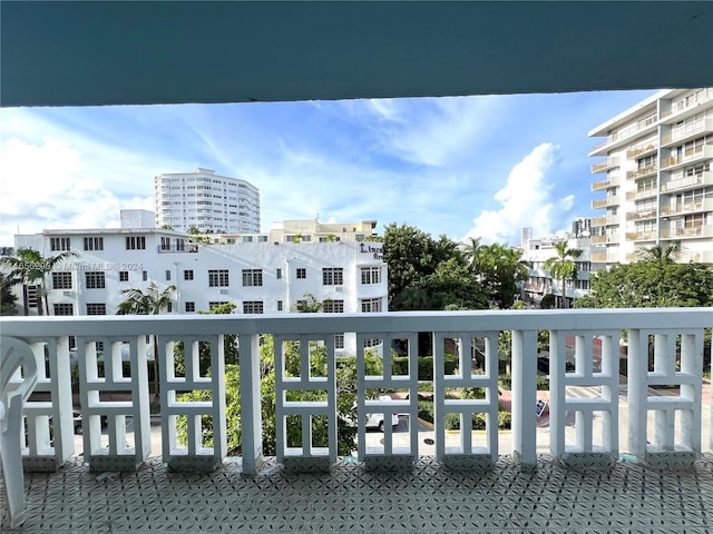 view of balcony