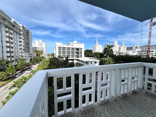 view of balcony