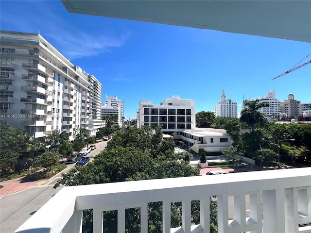 view of balcony