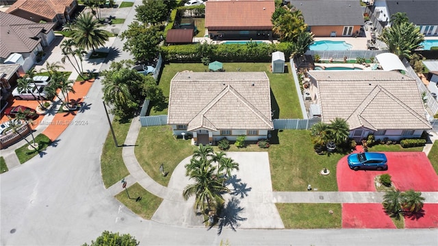 birds eye view of property