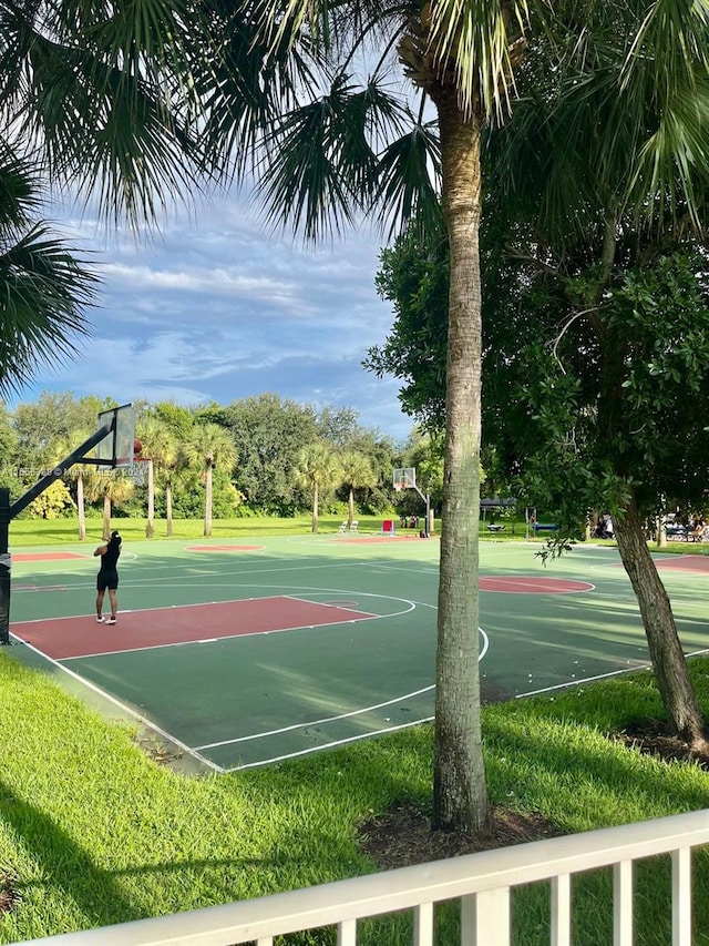 view of sport court