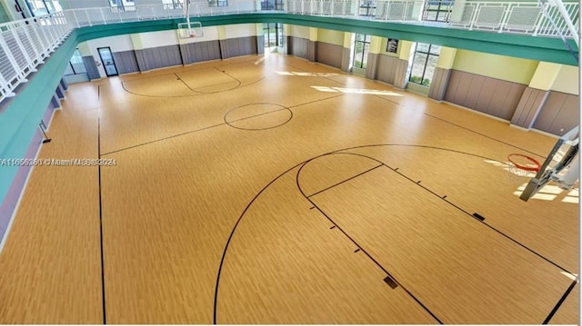 view of basketball court