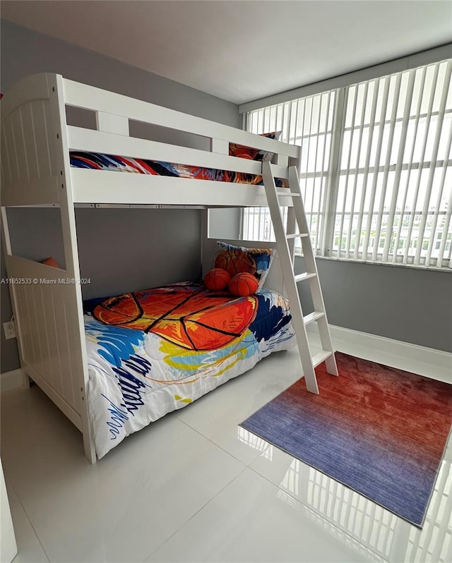 view of tiled bedroom