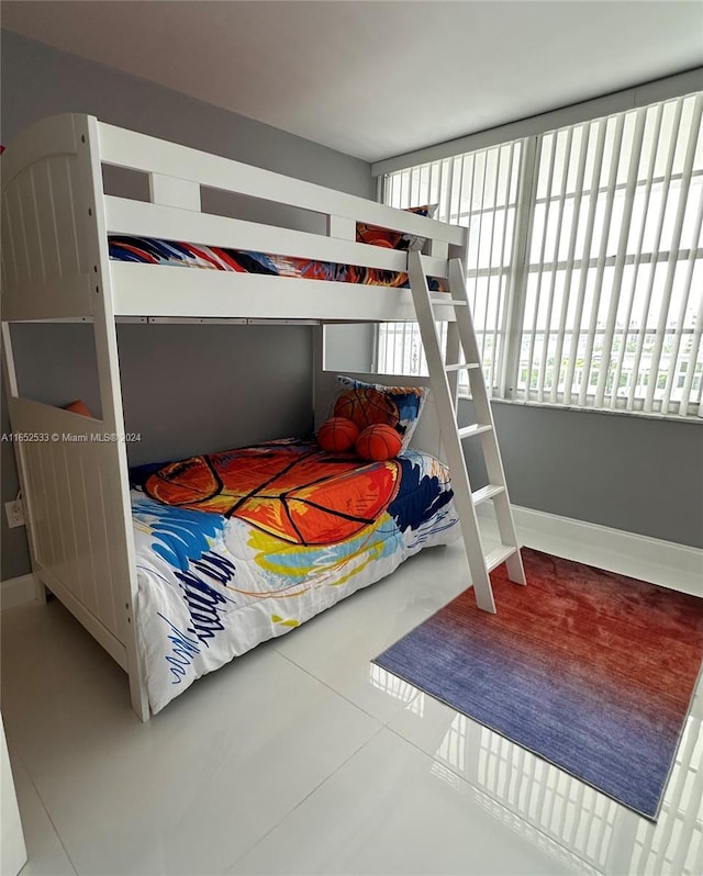 bedroom with baseboards