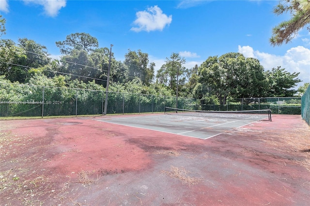 view of tennis court