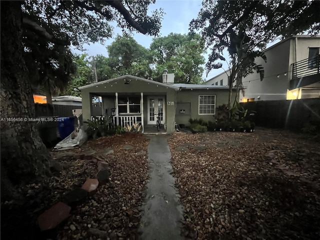 view of front of home