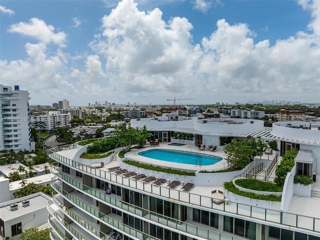1135 103rd St Unit 202, Bay Harbor Islands, FL 33154 - view of urban area featuring a pool area
