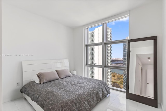 view of tiled bedroom