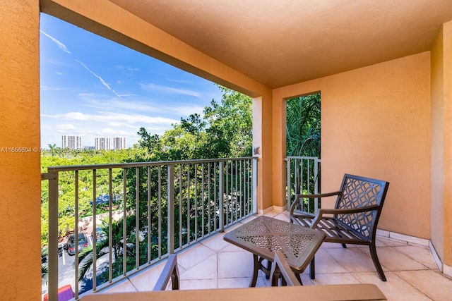 view of balcony