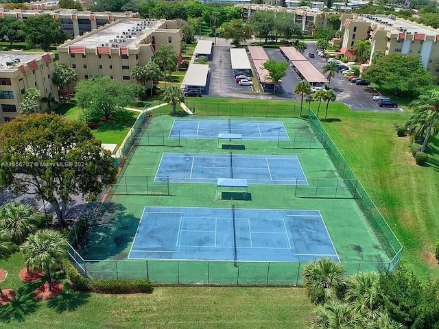 view of tennis court