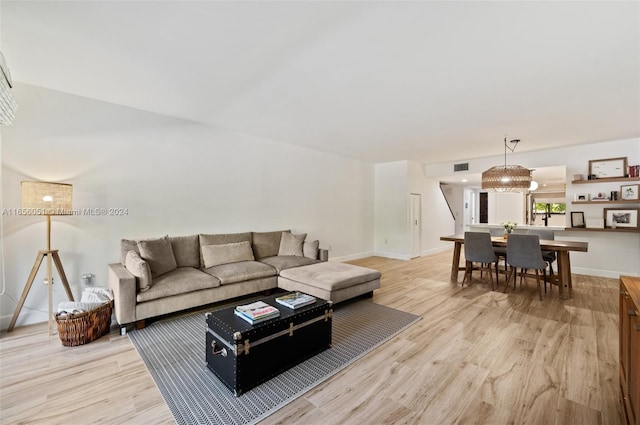 2600 Cardena St Unit 11, Coral Gables, FL 33134 - living room featuring light wood-type flooring and baseboards