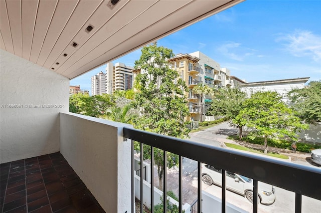 view of balcony