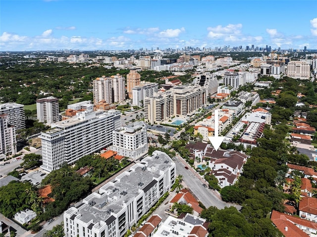 2600 Cardena St Unit 11, Coral Gables, FL 33134 - drone / aerial view of city skyline