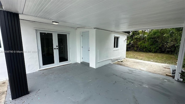 view of patio with french doors