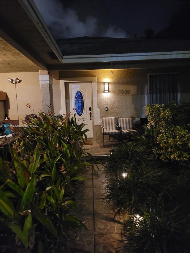 2239 Atlanta St, Hollywood, FL 33020 - exterior entry at night with covered porch