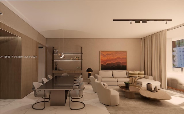300 Biscayne Blvd Way Unit 3503, Miami, FL 33131 - living room with marble finish flooring
