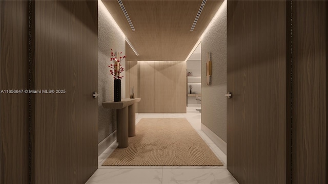 300 Biscayne Blvd Way Unit 3503, Miami, FL 33131 - hallway with marble look tile flooring
