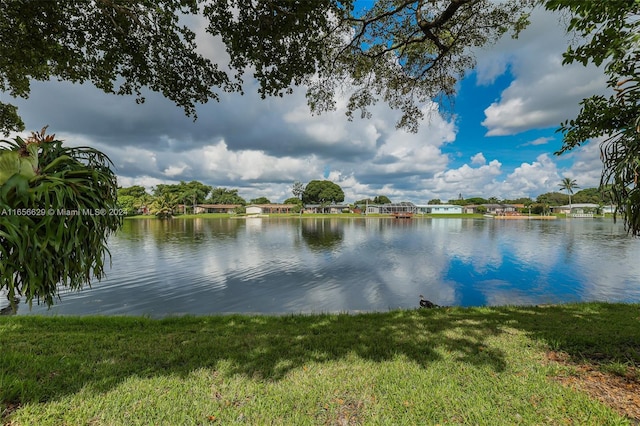 property view of water