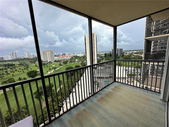 view of balcony