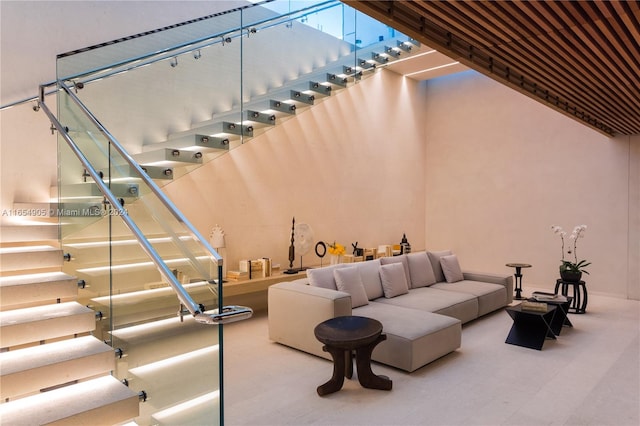 10203 Collins Ave Unit 801, Bal Harbour, FL 33154 - living room with a high ceiling