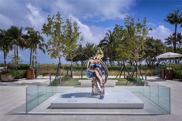 10203 Collins Ave Unit 801, Bal Harbour, FL 33154 - surrounding community with a patio area