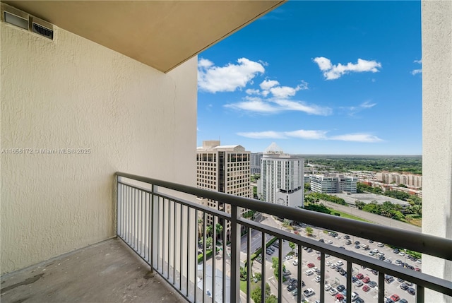 view of balcony