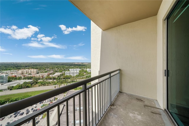 view of balcony