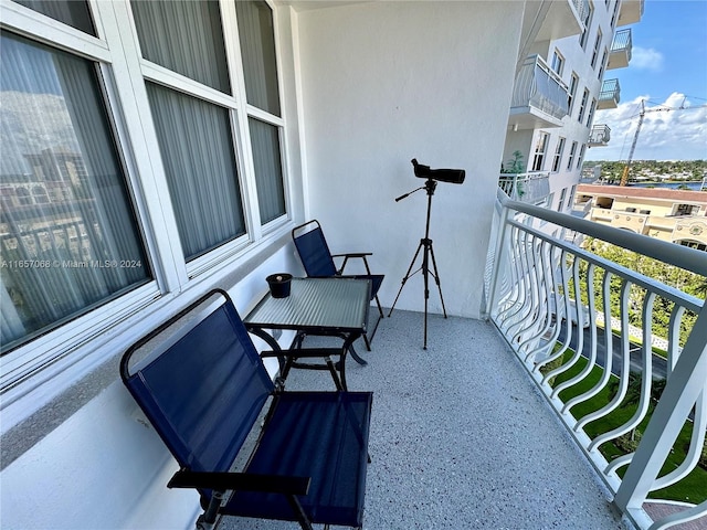 view of balcony