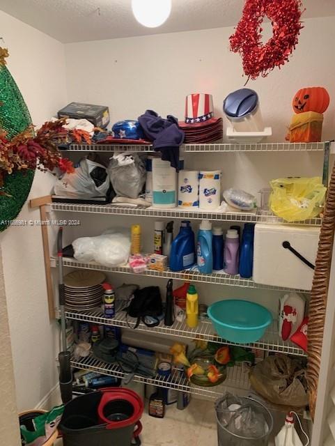 view of pantry