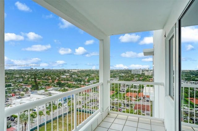 view of balcony