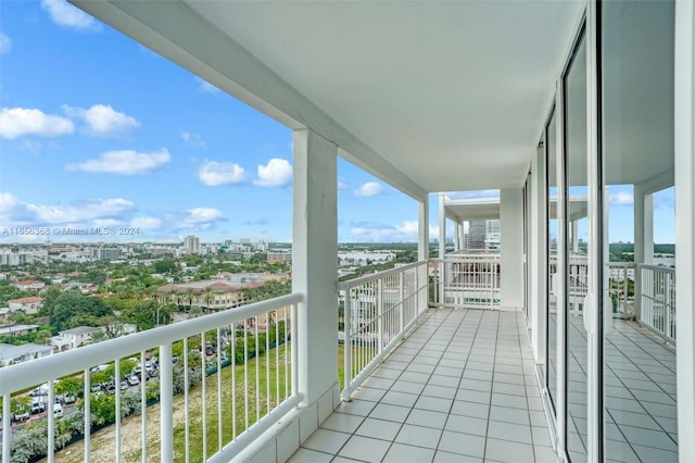 view of balcony