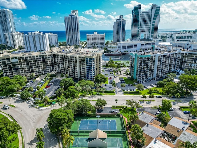 view of city with a water view