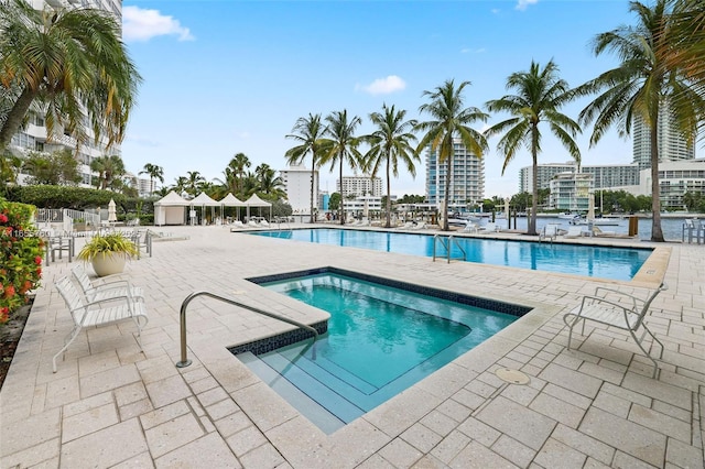 community pool featuring a patio