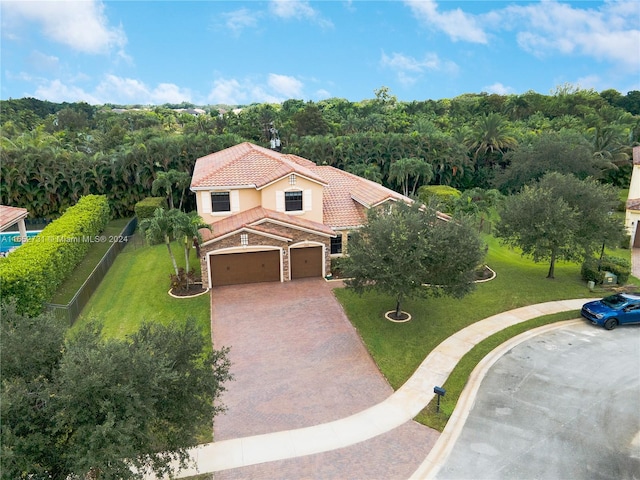 birds eye view of property