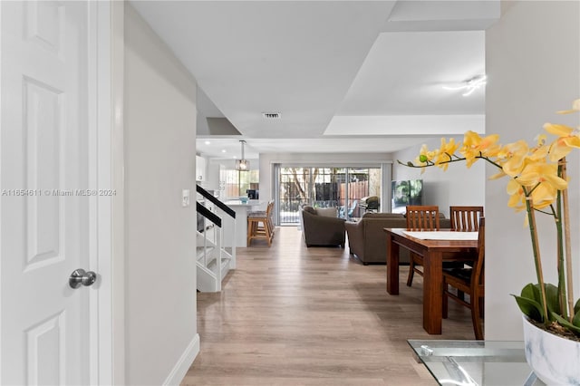 living room featuring hardwood / wood-style floors