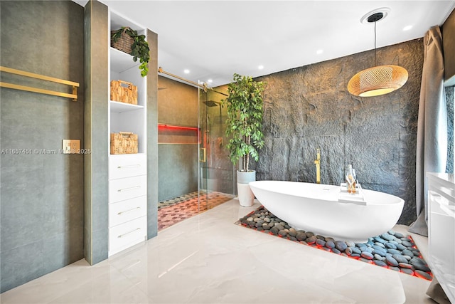 bathroom featuring a tub