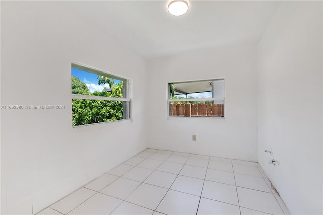 view of tiled empty room