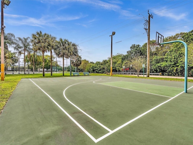 view of sport court