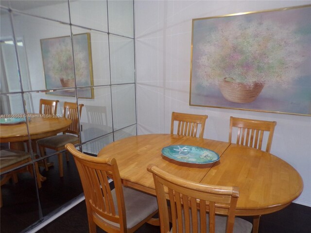 view of dining space