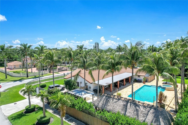 view of pool with a patio area