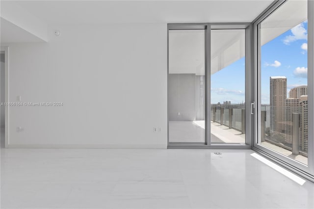 300 Biscayne Blvd Way Unit 2503, Miami, FL 33131 - empty room with floor to ceiling windows