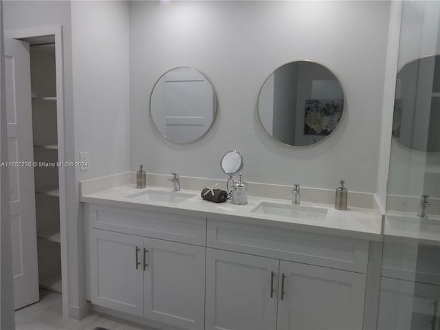 bathroom featuring vanity