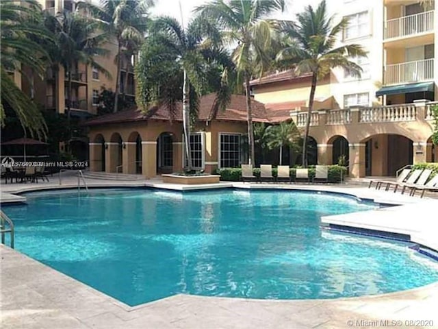 view of pool