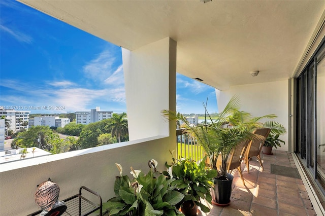 view of balcony